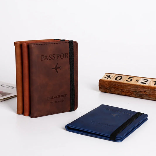 Porte-Passeport Vintage RFID
