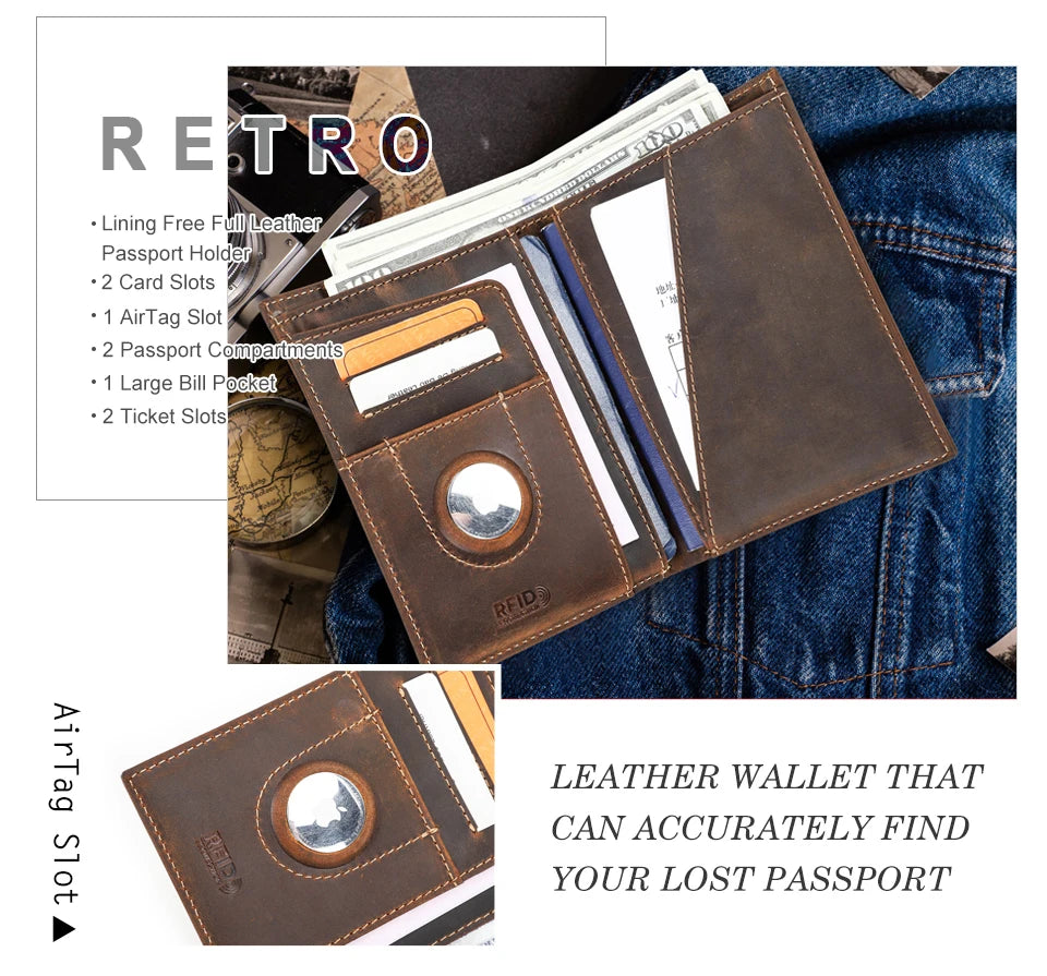 Porte-Passeport Cuir RFID