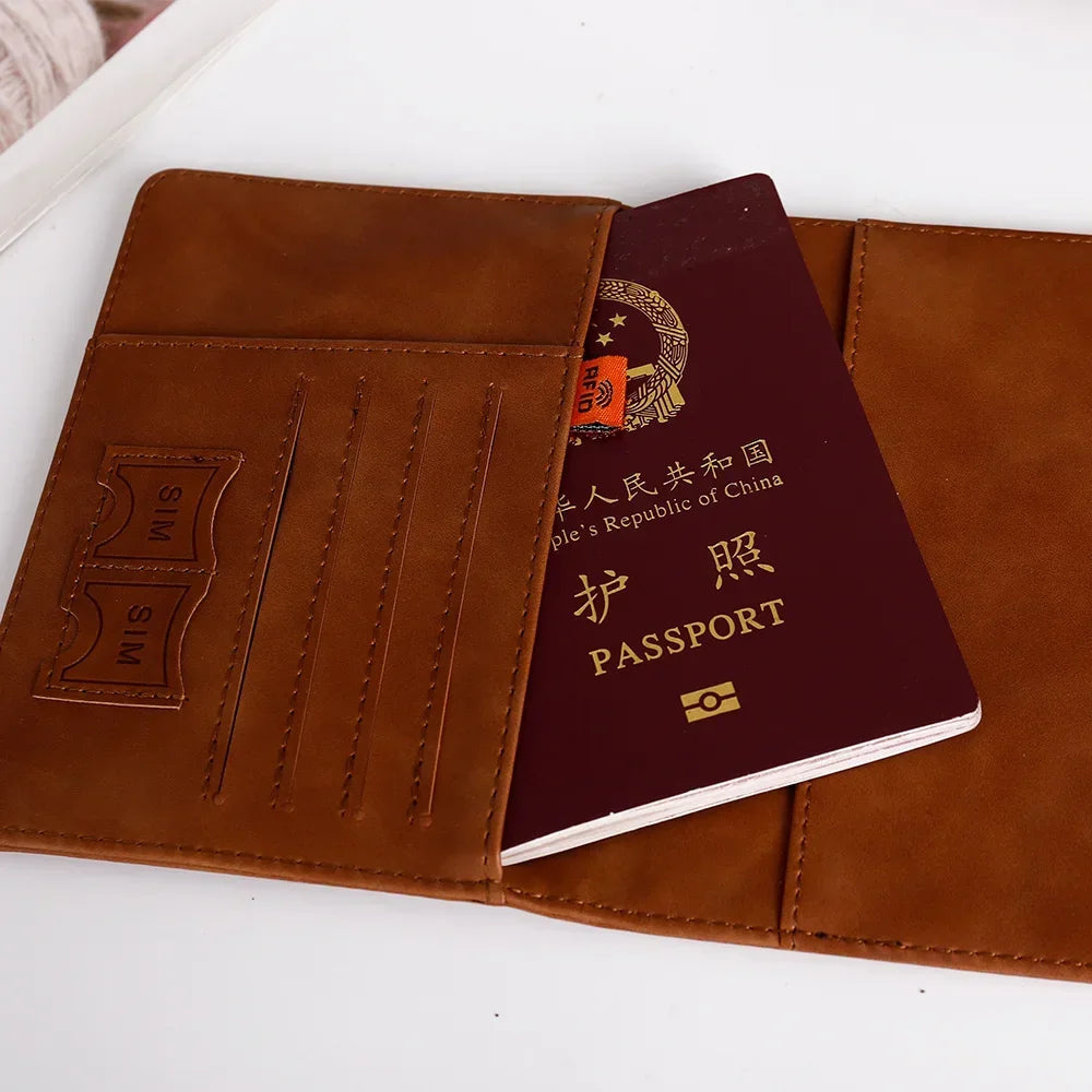 Porte-Passeport Vintage RFID