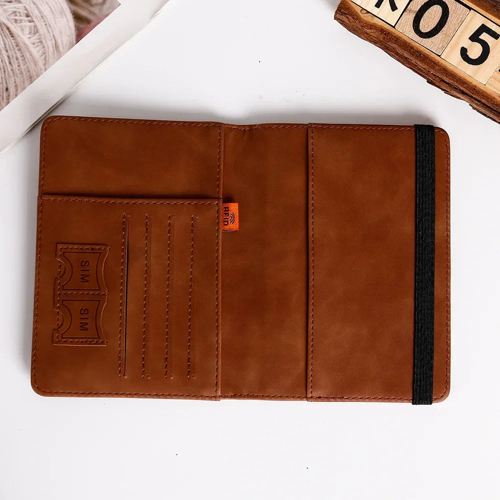 Porte-Passeport Vintage RFID
