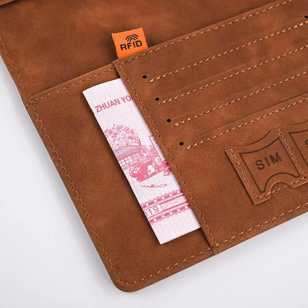 Porte-Passeport Vintage RFID