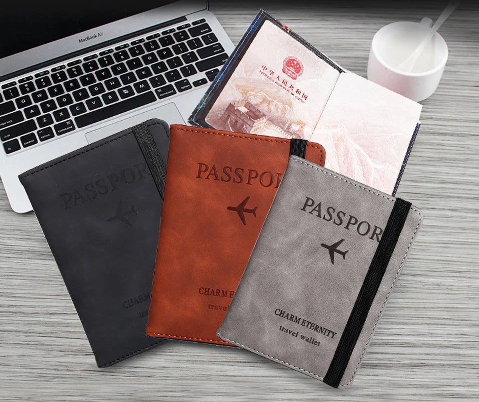 Porte-Passeport Vintage RFID