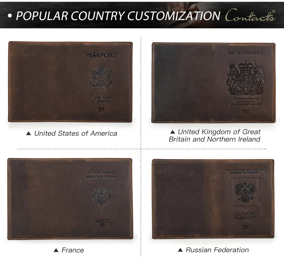 Porte-Passeport Cuir RFID